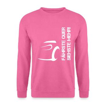 Traversier, voir plus de design blanc - Sweat-shirt Unisexe - rose - Devant