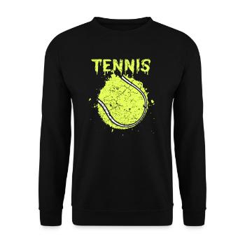 balle de tennis - Sweat-shirt Unisexe - noir - Devant - Alina (178cm) & Michal (187cm)