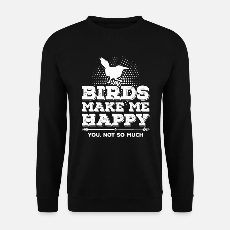 Vögel Vogel Spatz - Unisex Pullover - Schwarz