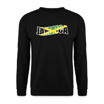 jamaica - Unisex Sweatshirt - black - Front - Alina (178cm) & Michal (187cm)