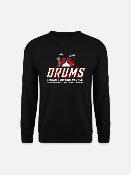 Batteur batteur batteur bande - Sweat-shirt Unisexe - noir