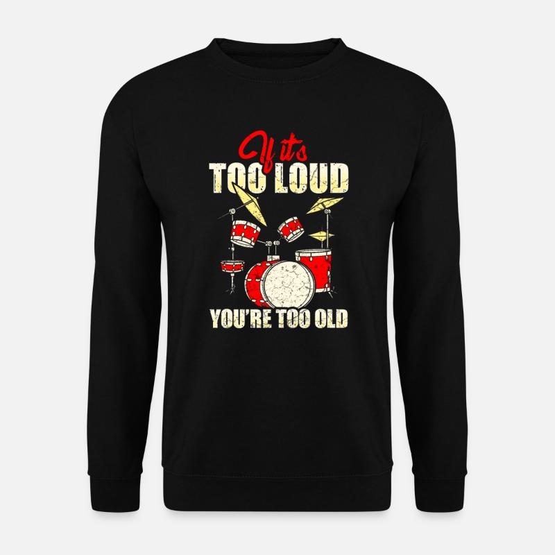 Drummer percussion drummer - Unisex Sweatshirt - black