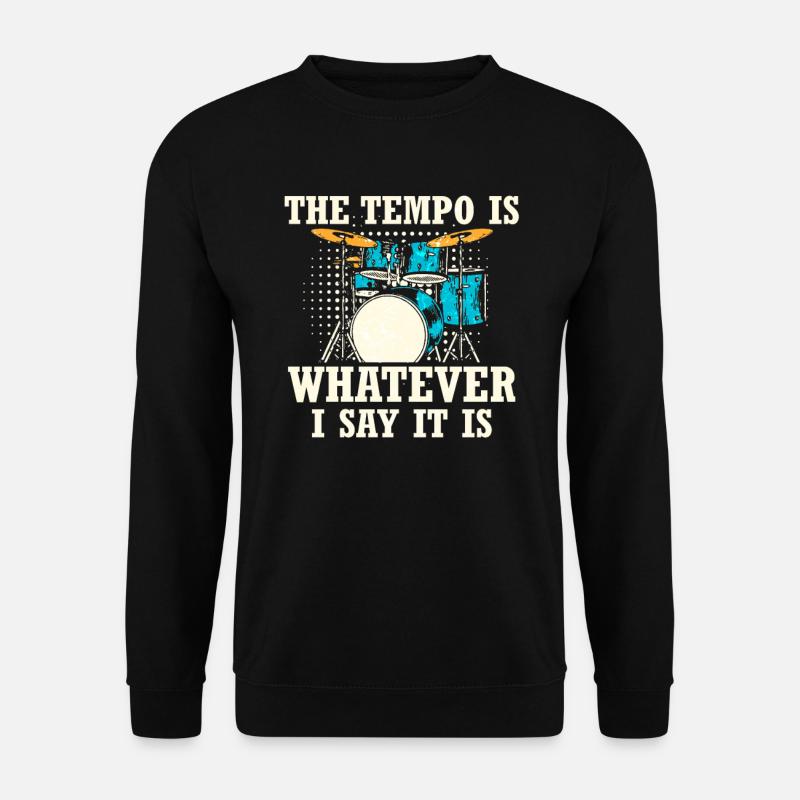Batteur batteur batteur bande - Sweat-shirt Unisexe - noir