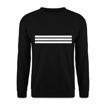 Shape line line bars punctuation mark gift - Unisex Sweatshirt - black - Front - Alina (178cm) & Michal (187cm)