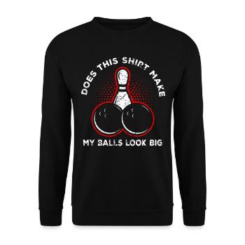 Bowling - Unisex Pullover - Schwarz - Vorne - Alina (178cm) & Michal (187cm)