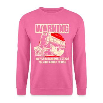 Railway Model Railway Rails - Unisex Sweatshirt - pink - Front