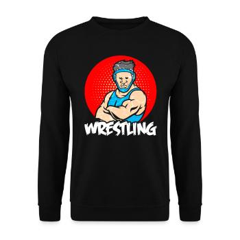 Wrestling - Unisex Pullover - Schwarz - Vorne - Alina (178cm) & Michal (187cm)