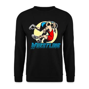 Wrestling - Unisex Pullover - Schwarz - Vorne - Alina (178cm) & Michal (187cm)