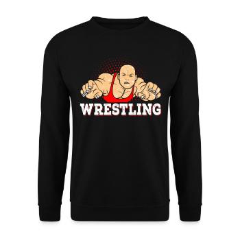 Wrestling - Unisex Pullover - Schwarz - Vorne - Alina (178cm) & Michal (187cm)