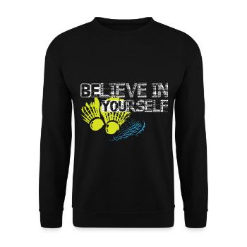 Badminton - Unisex Pullover - Schwarz - Vorne - Alina (178cm) & Michal (187cm)