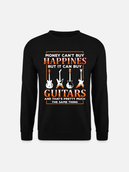 Gitarre - Unisex Pullover - Schwarz