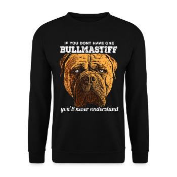 Chien mastiff Bullmastiff - Sweat-shirt Unisexe - noir - Devant - Alina (178cm) & Michal (187cm)