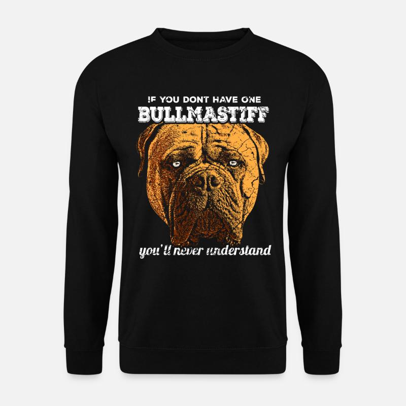 Mastiff Hund Bullmastiff - Unisex Pullover - Schwarz