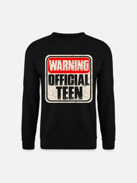 Teen Teeny Teens Teenager Pupertät - Unisex Pullover - Schwarz
