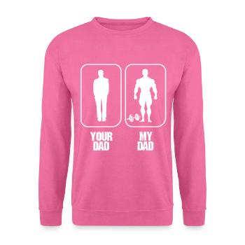 Meilleur fête des pères Meilleur gymnase de musculation papa - Sweat-shirt Unisexe - rose - Devant