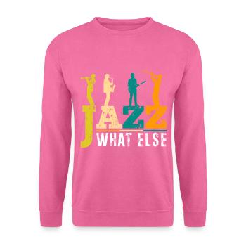 Saxophone Jazz Musique Blues Guitare - Sweat-shirt Unisexe - rose - Devant