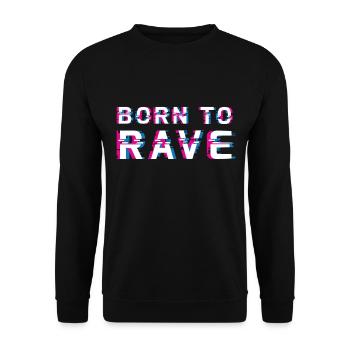 Chemise Festival Electro Techno Music Raver - Sweat-shirt Unisexe - noir - Devant - Alina (178cm) & Michal (187cm)