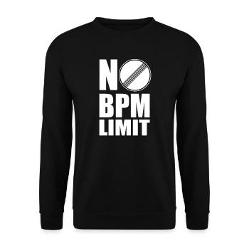No BPM Limit Shirt - Unisex Pullover - Schwarz - Vorne - Alina (178cm) & Michal (187cm)