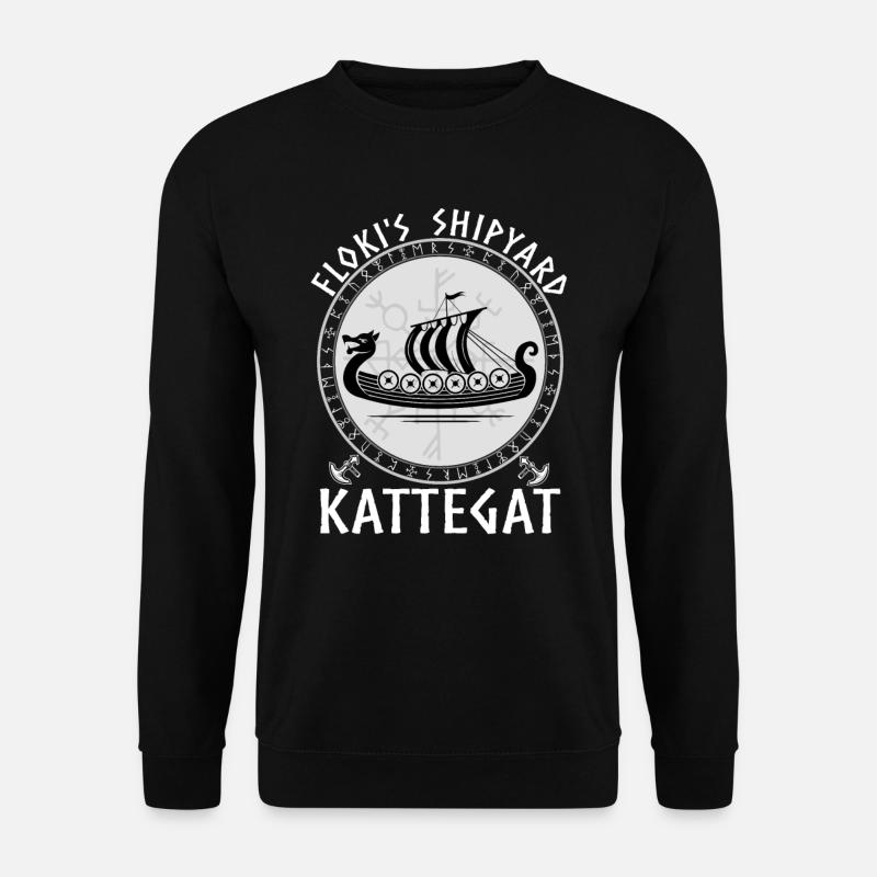 Schiffsbauer Floki Aus Kattegat Vikings - Unisex Pullover - Schwarz
