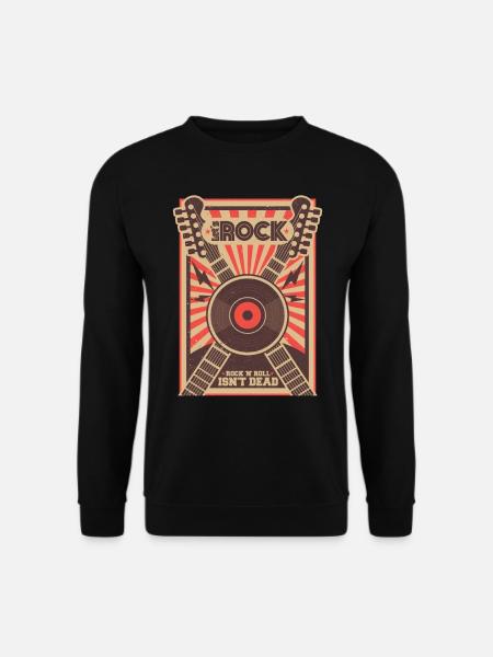 Let´s Rock | Rock n Roll T-Shirt - Unisex Pullover - Schwarz