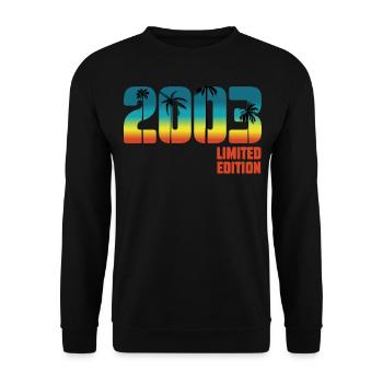 Vintage 2003 Limited Edition 20th Birthday - Sweat-shirt Unisexe - noir - Devant - Alina (178cm) & Michal (187cm)