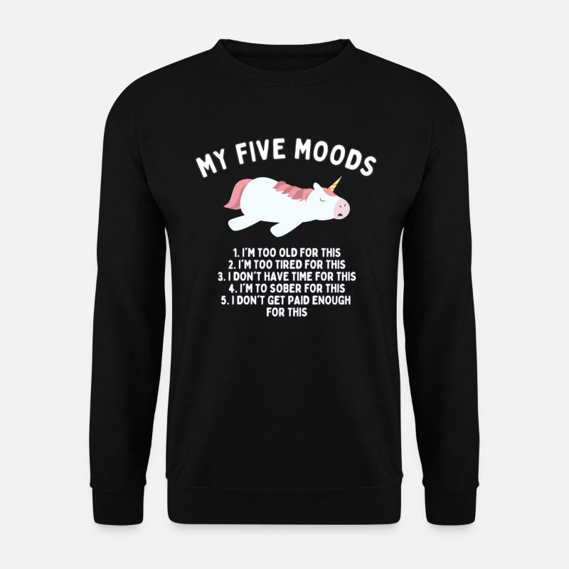 My Five Moods - Unisex Sweatshirt - black