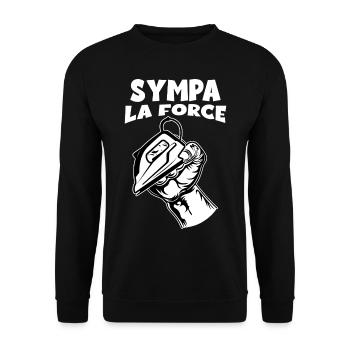 Spaß Kraft MMA Boxen Kampfsport - Unisex Pullover - Schwarz - Vorne - Alina (178cm) & Michal (187cm)