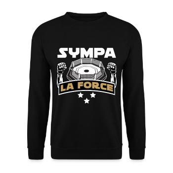 Fun Strength MMA Boxing Martial Arts - Unisex Sweatshirt - black - Front - Alina (178cm) & Michal (187cm)