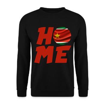 Drapeau Guadeloupe Maison Home Homme Femme Enfant - Sweat-shirt Unisexe - noir - Devant - Alina (178cm) & Michal (187cm)