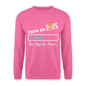 Future Dad 2025 Legend Download Birth - Unisex Sweatshirt - pink - Front