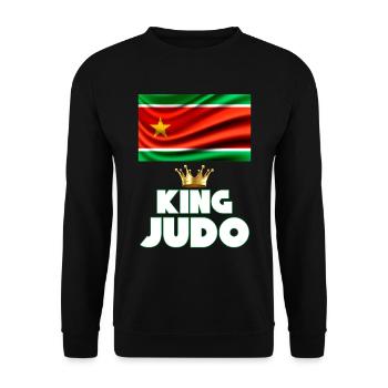 King Judo Guadeloupe Champion West Indies Pride - Unisex Sweatshirt - black - Front - Alina (178cm) & Michal (187cm)