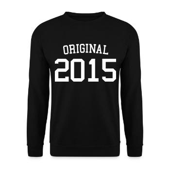 Original 2015 - 8 Years Old, 8th Birthday Kids - Unisex Sweatshirt - black - Front - Alina (178cm) & Michal (187cm)