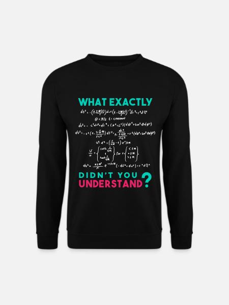 Physik Formel Scherz - Unisex Pullover - Schwarz