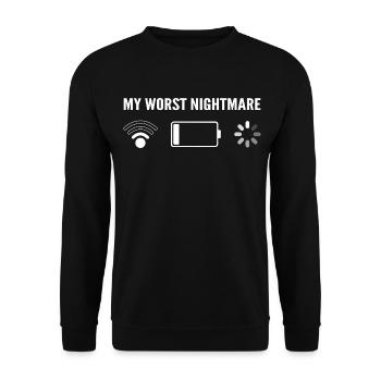 My Worst Nightmare - Funny For Gamers - Sweat-shirt Unisexe - noir - Devant - Alina (178cm) & Michal (187cm)