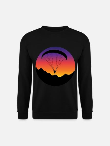 Parapente Parapente Parapente Pilote Parapente F - Sweat-shirt Unisexe - noir