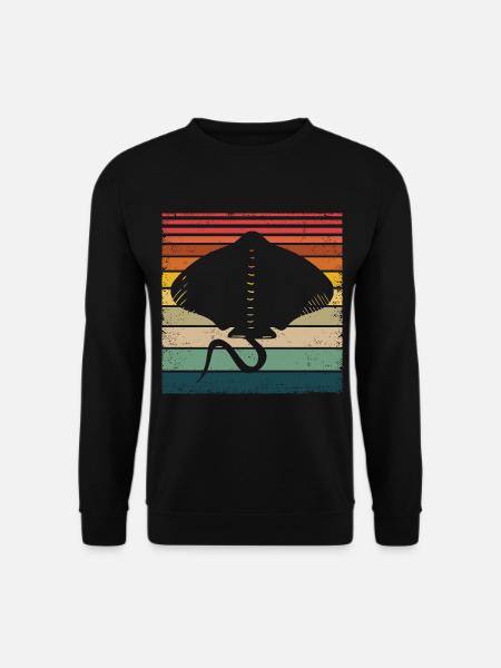 Mantarochen Retro Vintage Mantarochen Liebhaber - Unisex Pullover - Schwarz