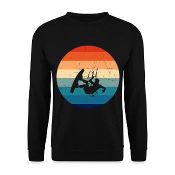 Kitesurfing Kitesurfing Kite Men Kite - Unisex Sweatshirt - black - Front - Alina (178cm) & Michal (187cm)