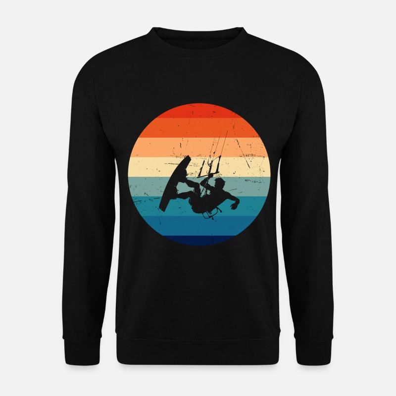 Kitesurfen Kitesurfing Kite Herren Kiten - Unisex Pullover - Schwarz