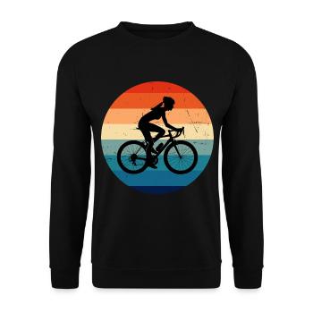 Cyclisme Homme Cyclisme Cycliste Femme - Sweat-shirt Unisexe - noir - Devant - Alina (178cm) & Michal (187cm)