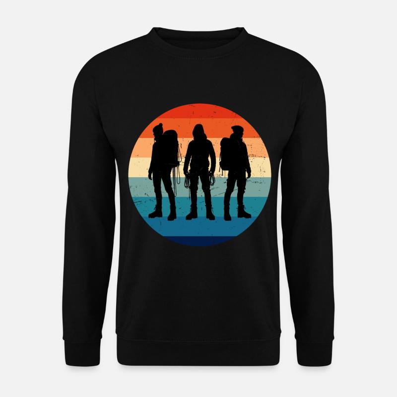 Bouldering Climber Boulder Climber Men - Unisex Sweatshirt - black