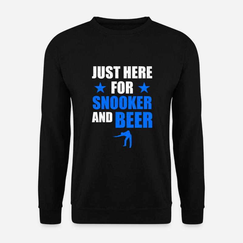 Bier und Snooker - Unisex Pullover - Schwarz