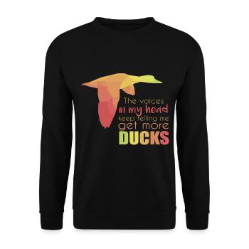 Canard - Sweat-shirt Unisexe - noir - Devant - Alina (178cm) & Michal (187cm)