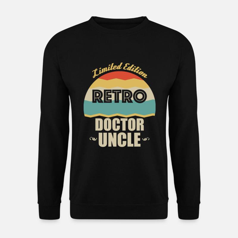 Retro Doctor Uncle - Unisex Sweatshirt - black