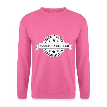 Danemark Fille Banner - Sweat-shirt Unisexe - rose - Devant
