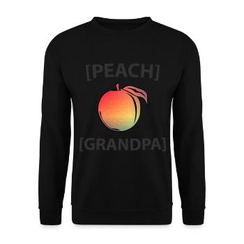 Peach Grandpa - Unisex Sweatshirt - black - Front - Alina (178cm) & Michal (187cm)