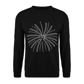 Rocket Fireworks - Unisex Sweatshirt - black - Front - Alina (178cm) & Michal (187cm)
