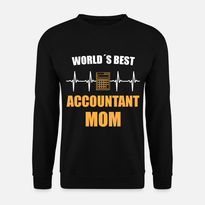 Accountant Mother Heartbeat - Unisex Sweatshirt - black