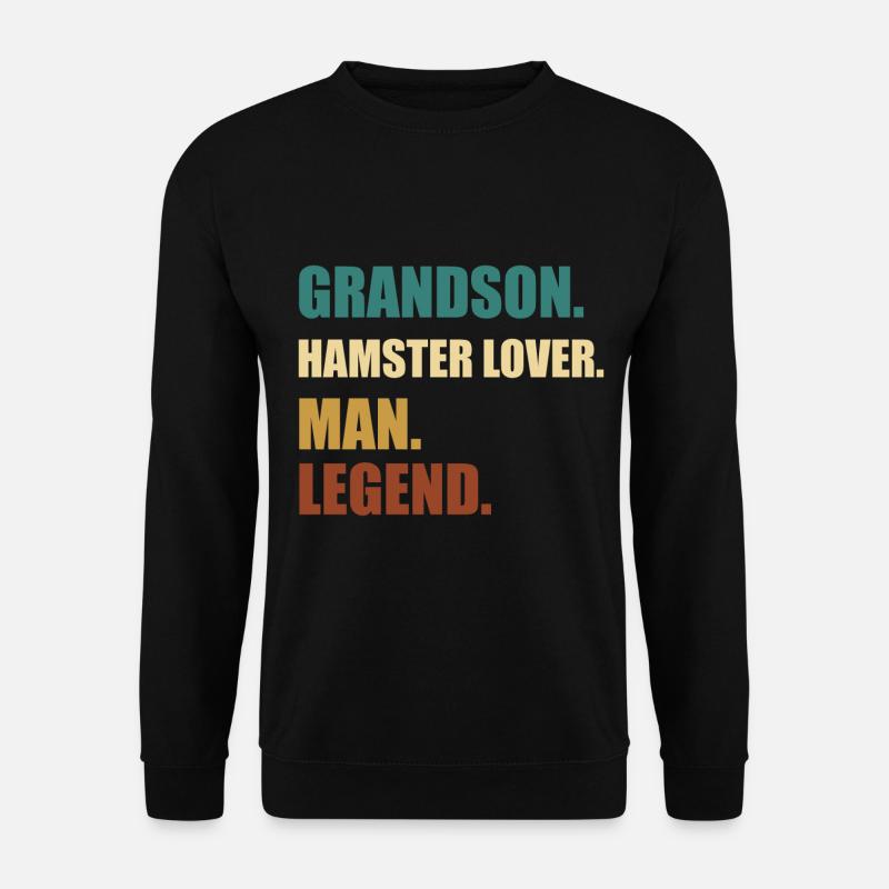 Hamster Enkel Legende - Unisex Pullover - Schwarz