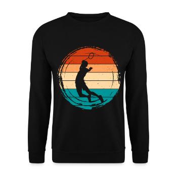 Badminton - Unisex Pullover - Schwarz - Vorne - Alina (178cm) & Michal (187cm)