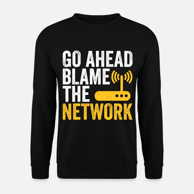 Netzwerktechniker Gibt Netzwerkadministrator Die - Unisex Pullover - Schwarz